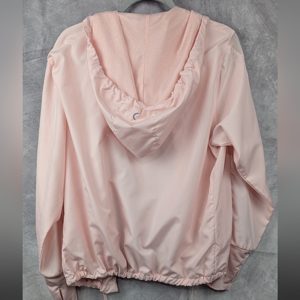Zyia Bomber Hooded Jacket Blush Pink Size Large - Picture 2 of 11